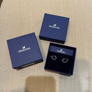 Swarovski hoop earrings